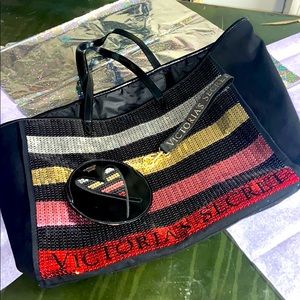 Victoria’s Secret large tote & keychain coin purse